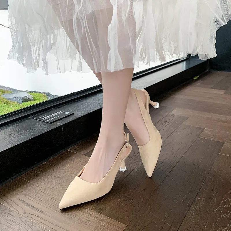 NTOZE Chunky Heel High Heels Women's-6