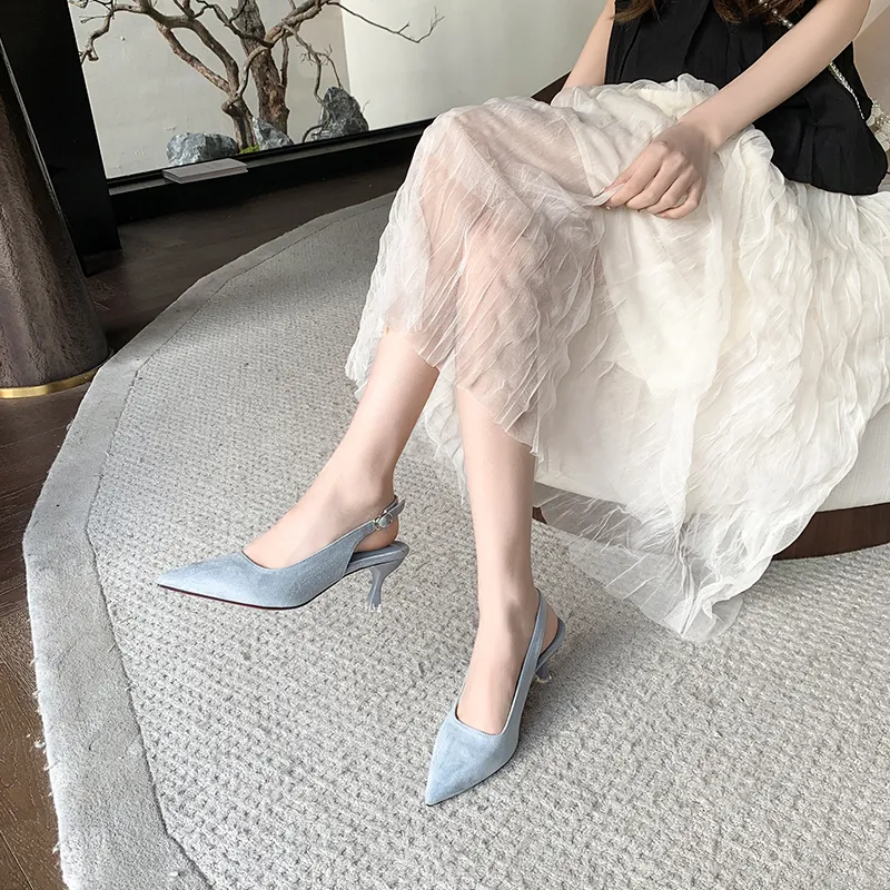 NTOZE Chunky Heel High Heels Women's-11