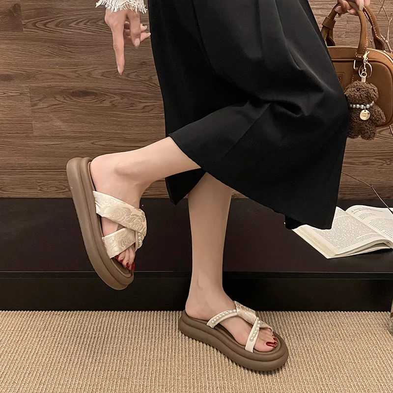 NTOZE Slip Resistant Abrasion Resistant Slide Slippers Women's-22