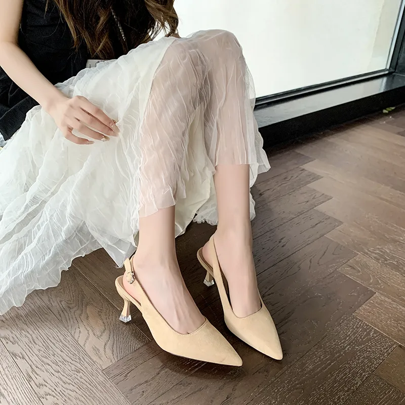 NTOZE Chunky Heel High Heels Women's-8