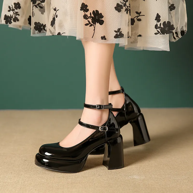 NTOZE Chunky Heel High Heels Women's Gift Box Set-1