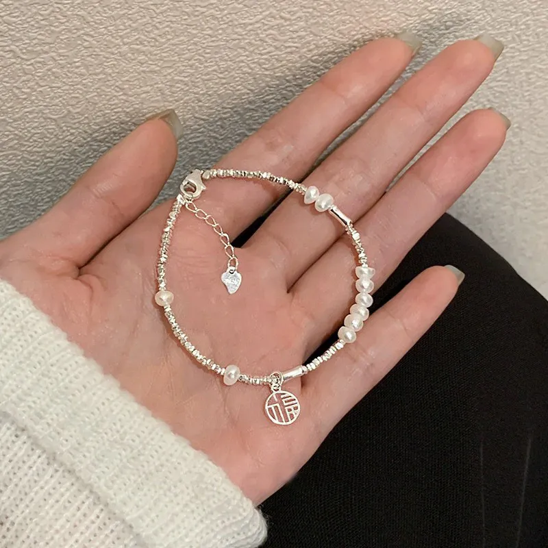 Old Fu Gold Pearl Bracelets Women's-3