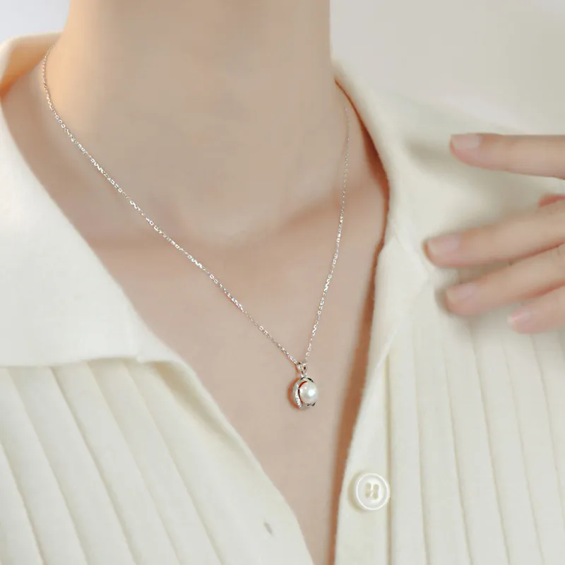 Old Fu Gold Pearl Necklaces Women's-4