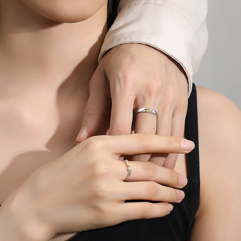 Old Fu Gold S 999 Fine Silver Rings Unisex-4