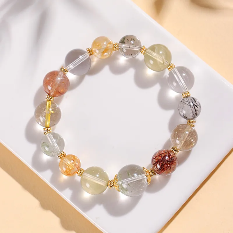 Old Fu Gold Crystal Bracelets Women's-1