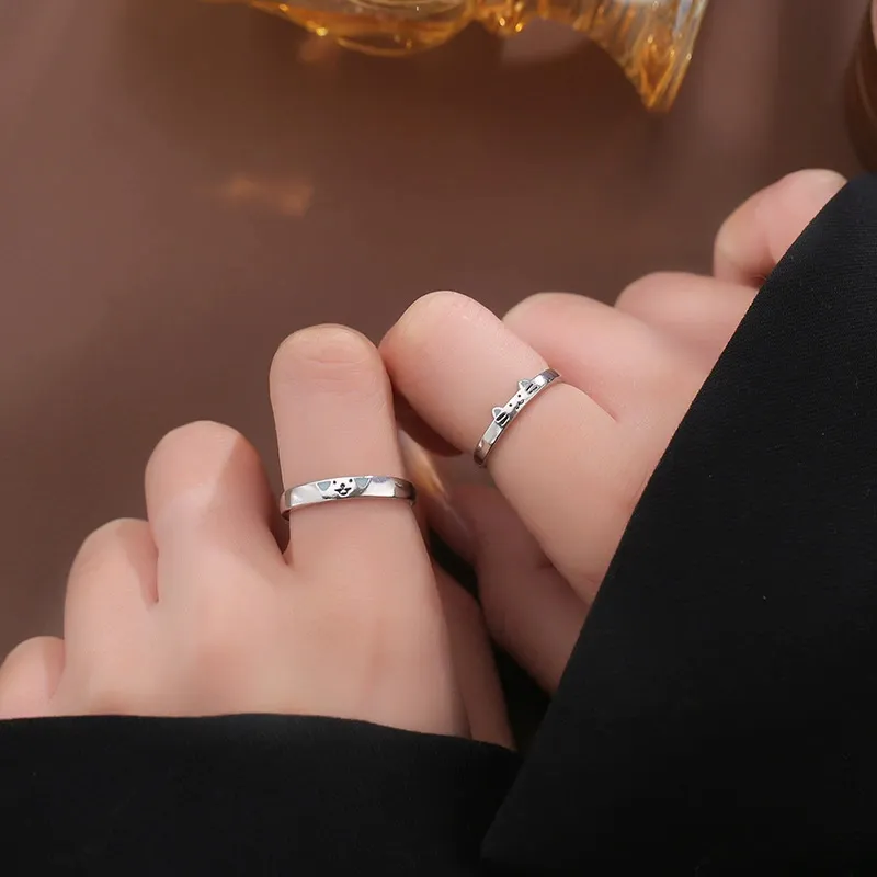 Old Fu Gold 999 Fine Silver Rings Unisex-4