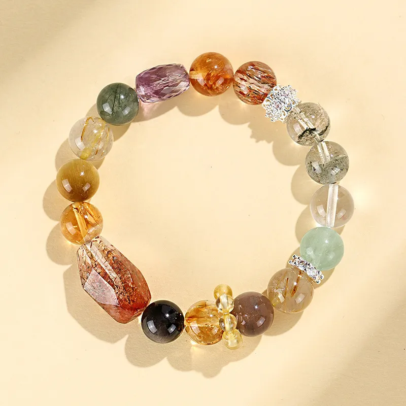 Old Fu Gold Crystal Bracelets Women's-2