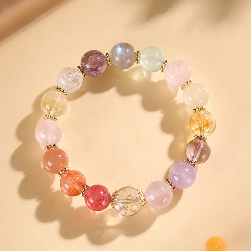 Old Fu Gold Crystal Bracelets Women's-3