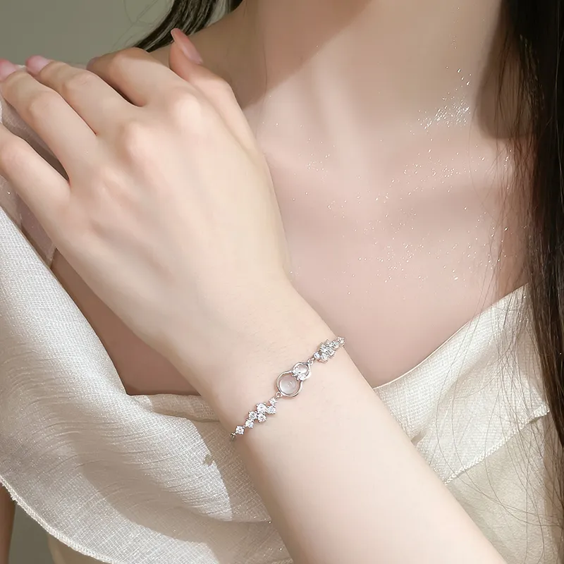 Old Fu Gold Chalcedony Bracelets Women's-4