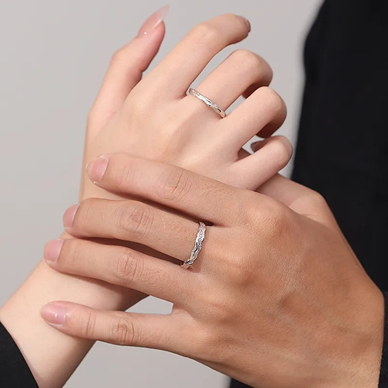 Old Fu Gold S999 Fine Silver Rings Unisex-4