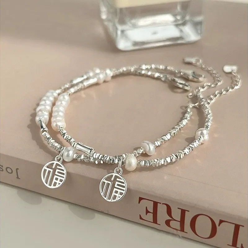 Old Fu Gold Pearl Bracelets Women's-1