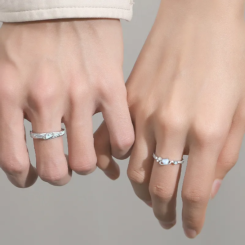 Old Fu Gold 925 Sterling Silver Rings Unisex-3