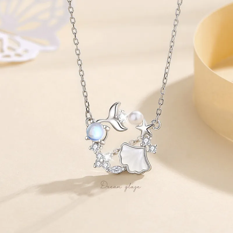 Old Fu Gold Silver Necklaces Women's-4