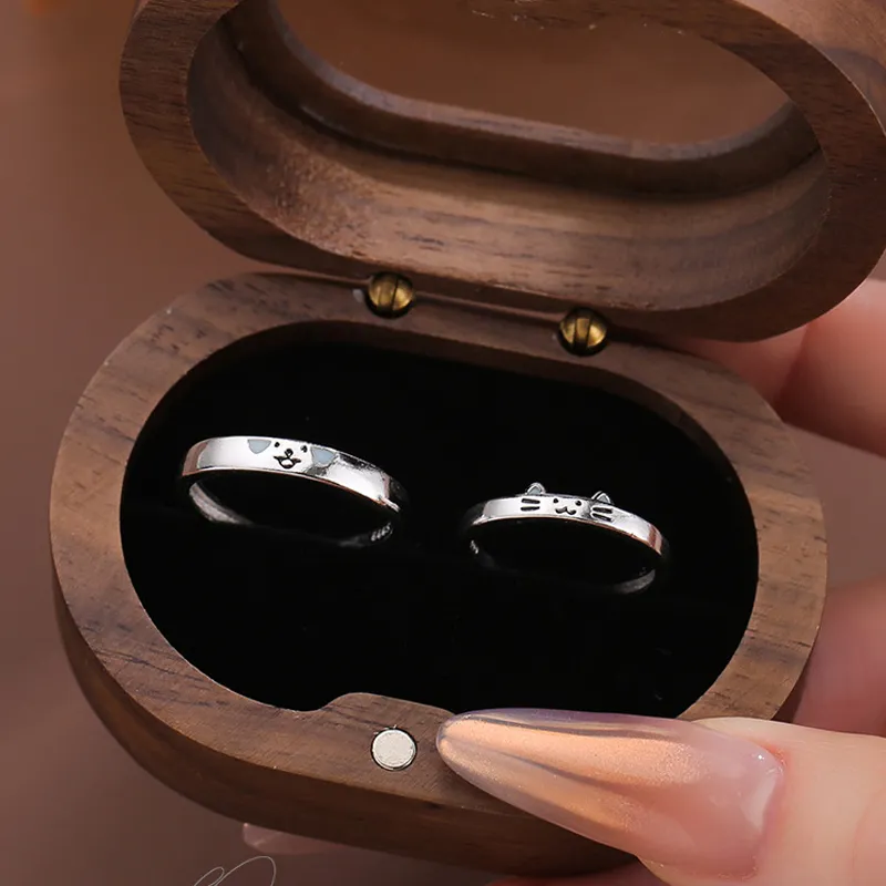 Old Fu Gold 999 Fine Silver Rings Unisex-3