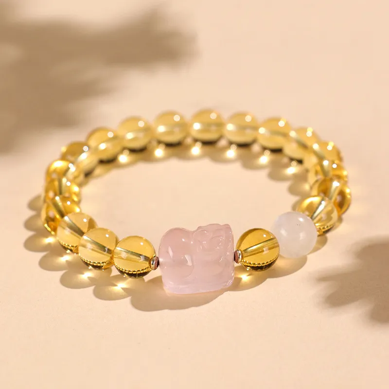 Old Fu Gold Crystal Bracelets Women's-2