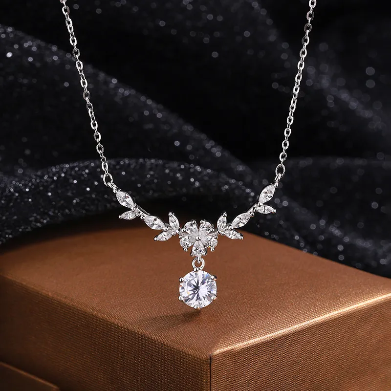 Old Fu Gold S925 Silver Necklaces Women's-4
