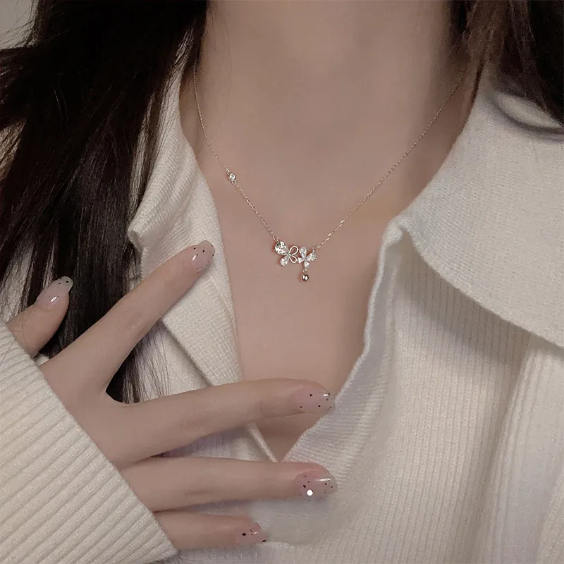 Old Fu Gold S925 Silver Necklaces Women's-4