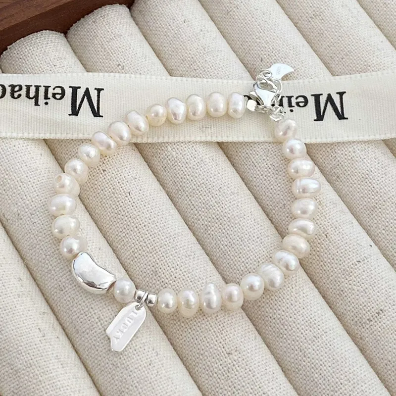 Old Fu Gold Pearl Bracelets Women's-4