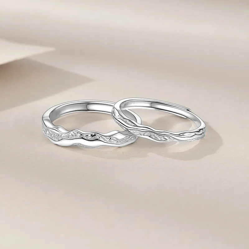 Old Fu Gold S999 Fine Silver Rings Unisex-2