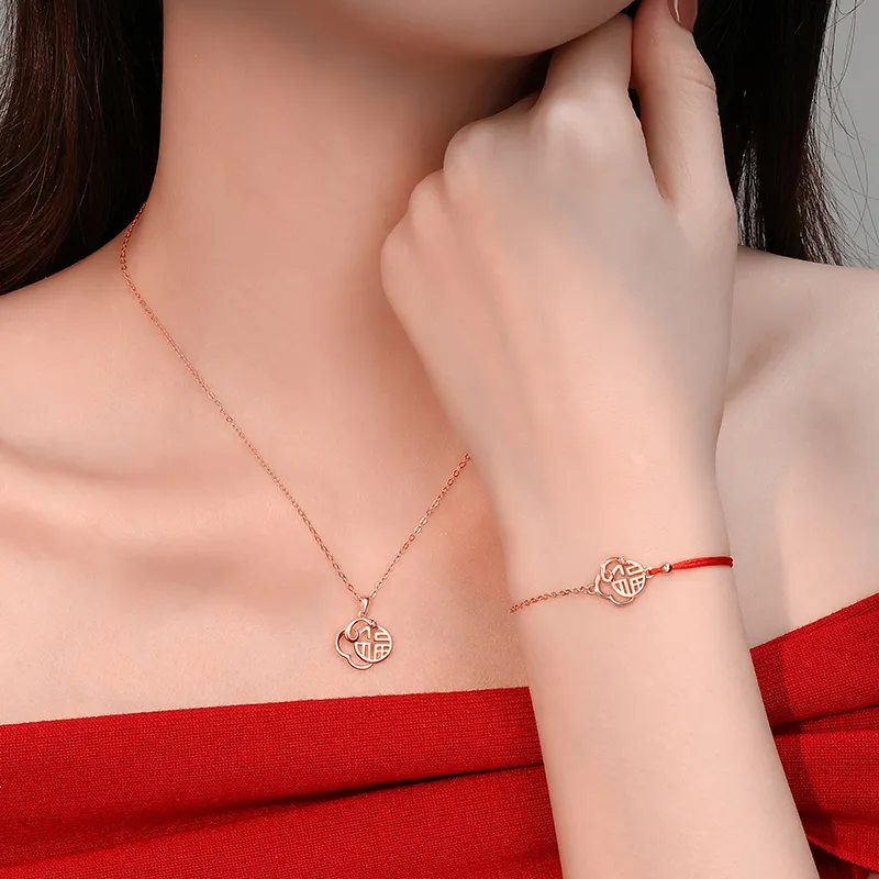 Old Fu Gold S925 Silver Bracelets Women's-5