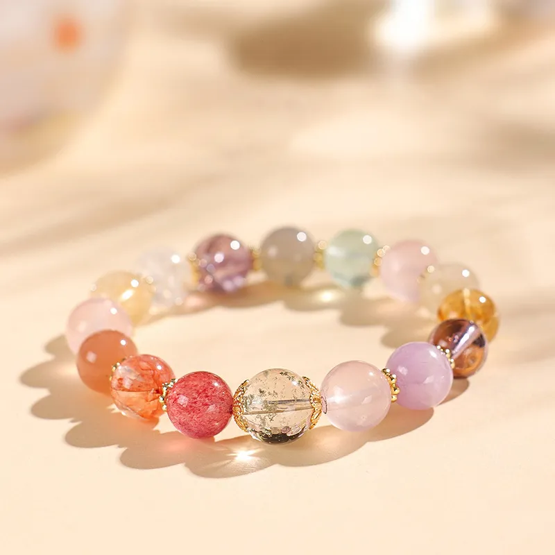Old Fu Gold Crystal Bracelets Women's-2