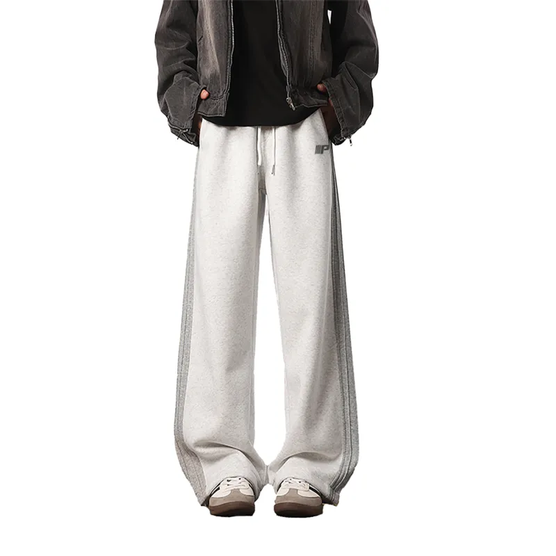 PAL ONGACO Casual Pants Unisex Gray-2
