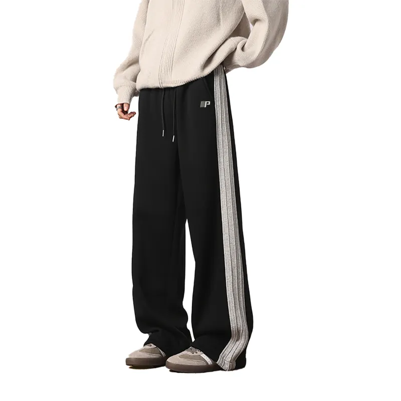 PAL ONGACO Casual Pants Unisex Gray-11