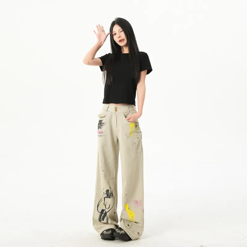 PAL ONGACO Jeans Women's Apricot-4