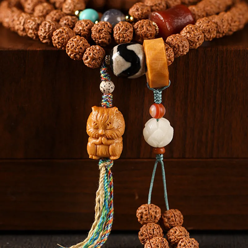 Zhiyi King Kong Bodhi Seeds Bracelets Unisex-5
