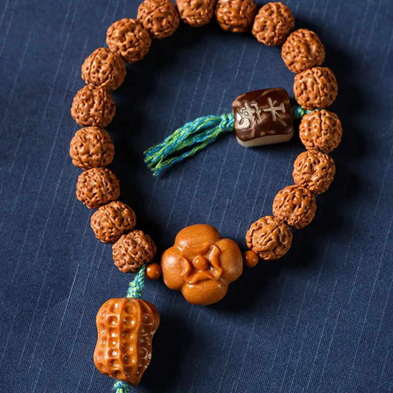 Zhiyi King Kong Bodhi Seeds Bracelets Unisex-3