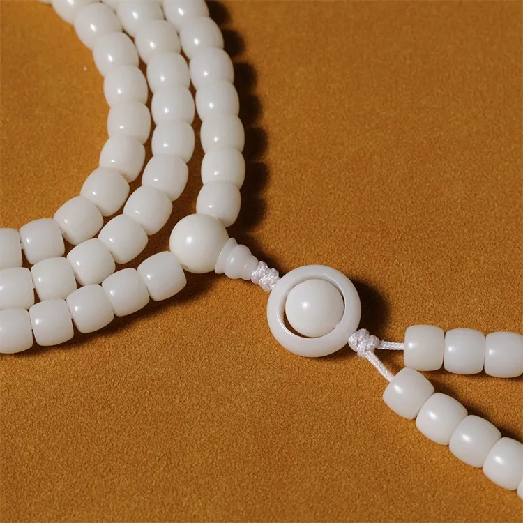 Zhiyi White Jade Bodhi Bracelets Unisex-4