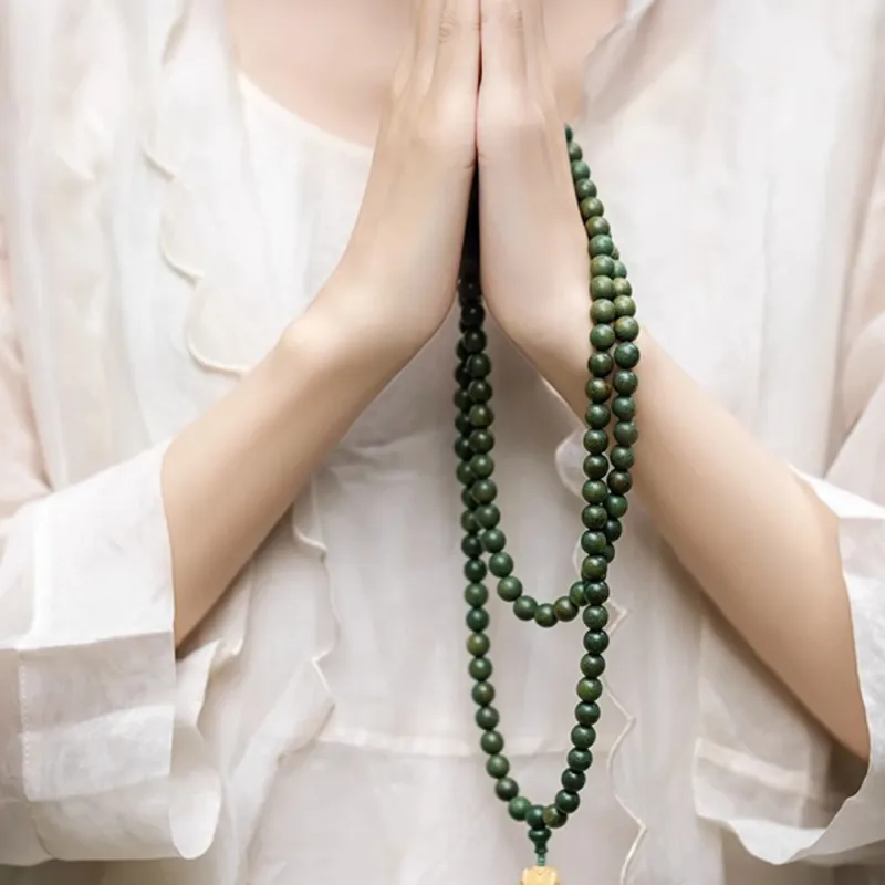 Zhiyi Green Sandalwood Bracelets Unisex-2