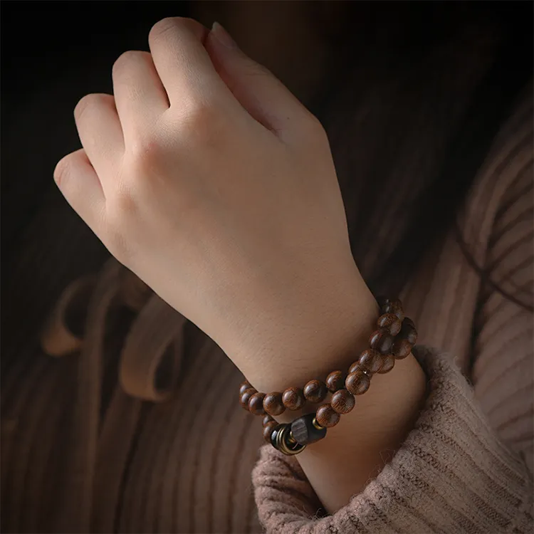 Zhiyi Golden Sandalwood Bracelets Women's-6