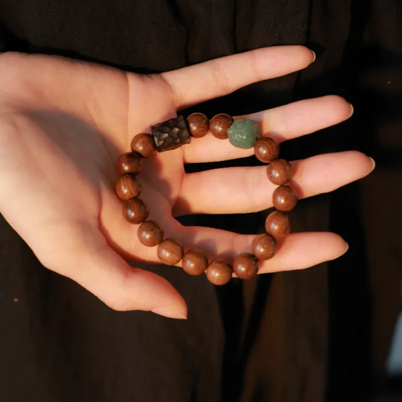 Zhiyi Golden Sandalwood Bracelets Unisex-2