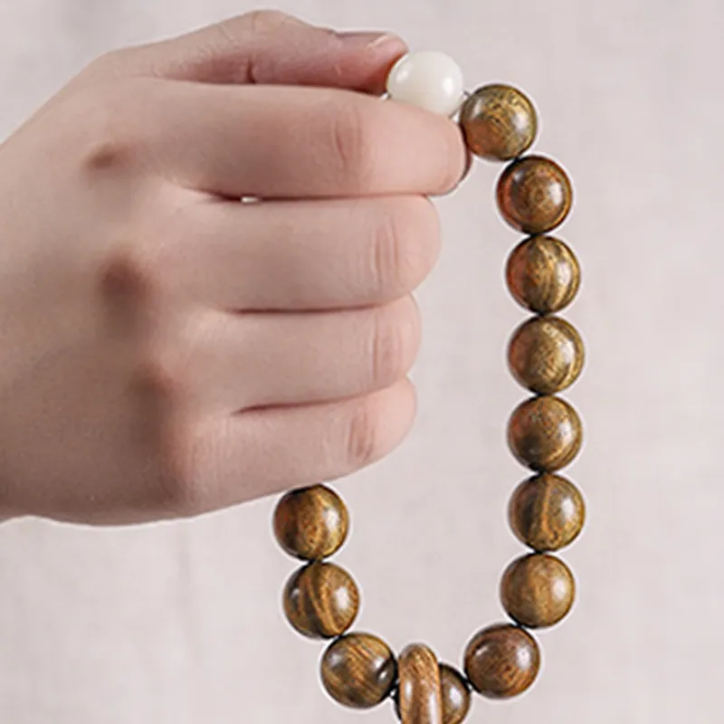 Zhiyi Green Sandalwood Bracelets Unisex-2
