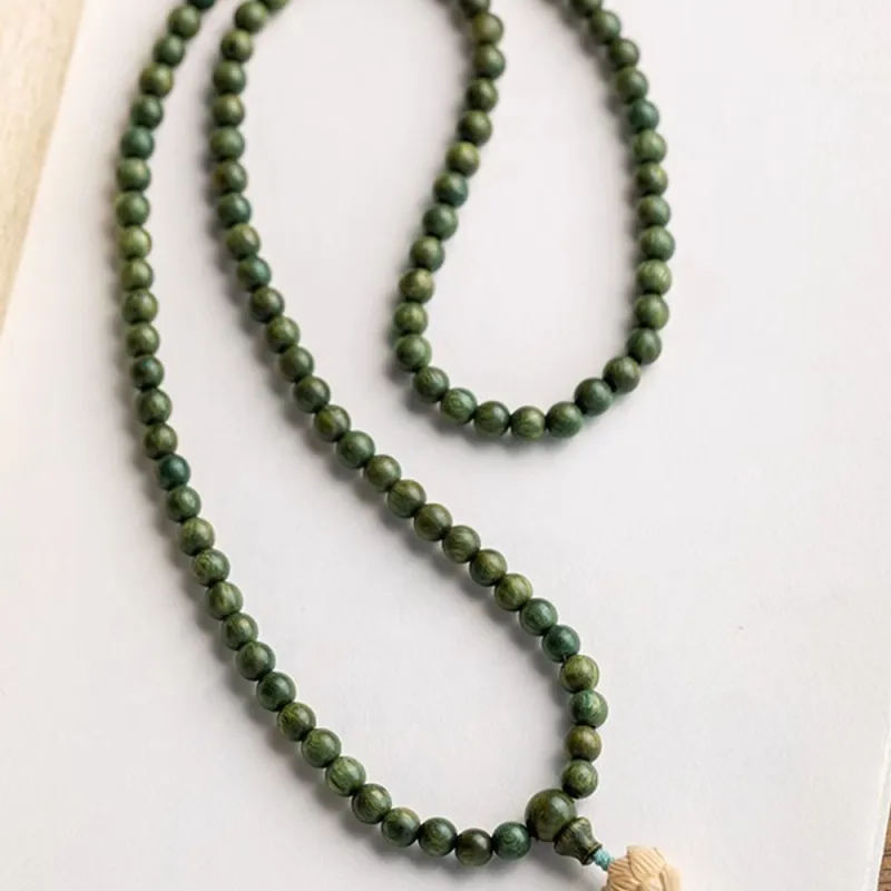 Zhiyi Green Sandalwood Bracelets Unisex-4
