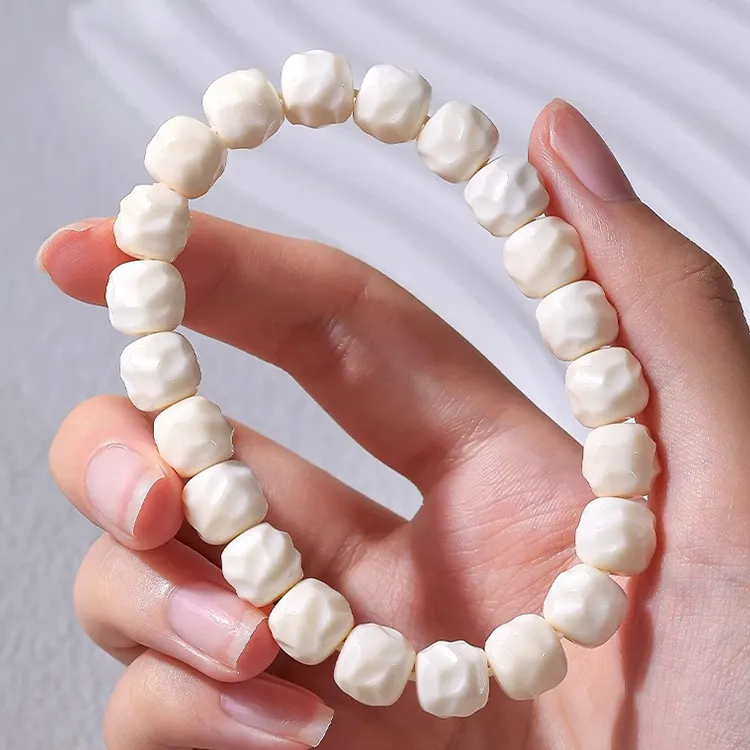 Zhiyi White Jade Bodhi Bracelets Unisex-2