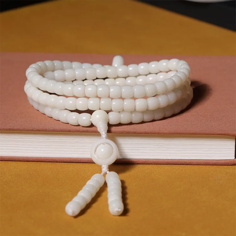 Zhiyi White Jade Bodhi Bracelets Unisex-1
