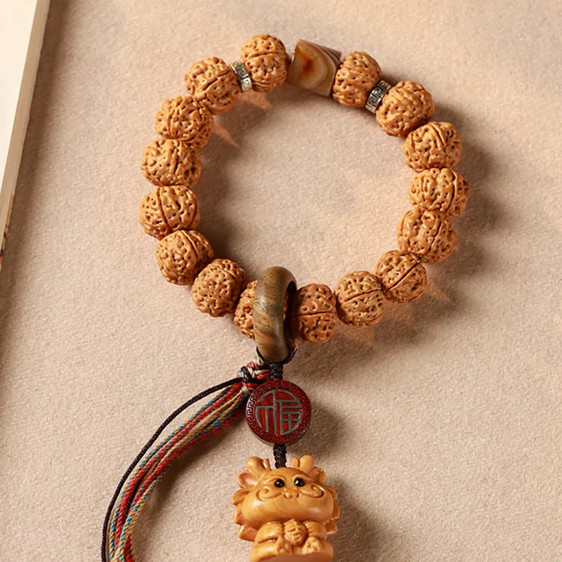 Zhiyi King Kong Bodhi Seeds Bracelets Unisex-4