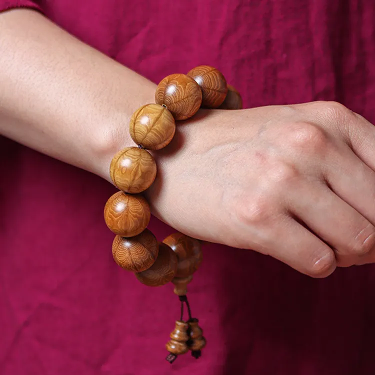 Zhiyi Zabelia Biflora Wooden Bracelets Unisex-3