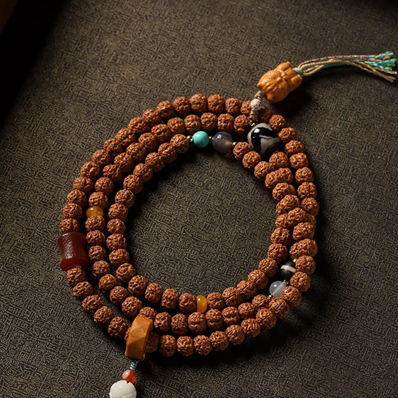 Zhiyi King Kong Bodhi Seeds Bracelets Unisex-3
