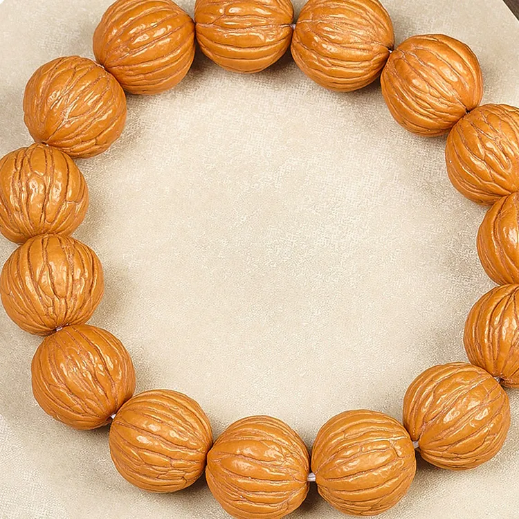 Zhiyi Monkey Head Walnut Bracelets Unisex-5