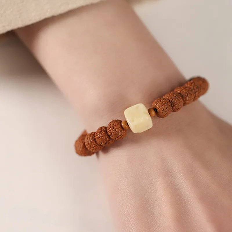 Zhiyi King Kong Bodhi Seeds Bracelets Unisex-2