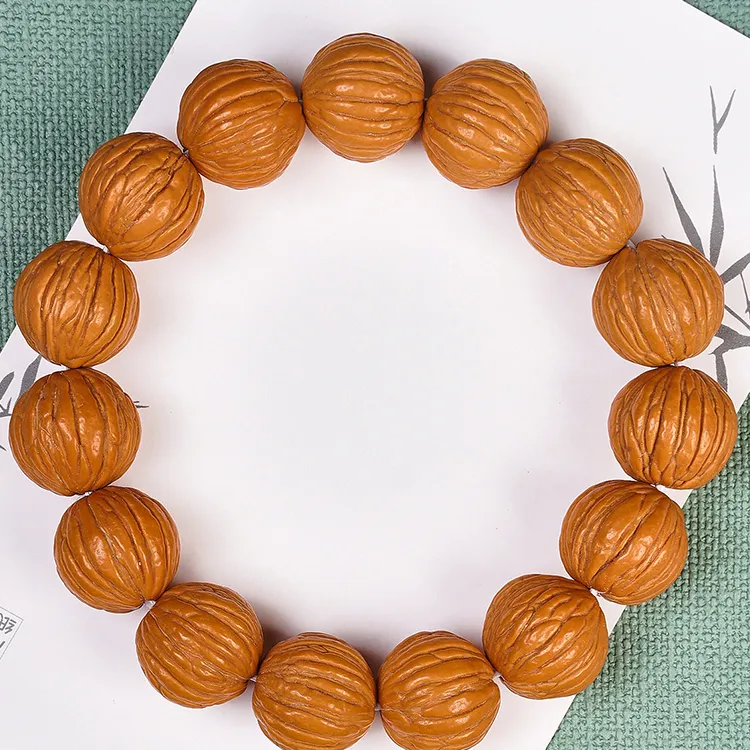 Zhiyi Monkey Head Walnut Bracelets Unisex-3