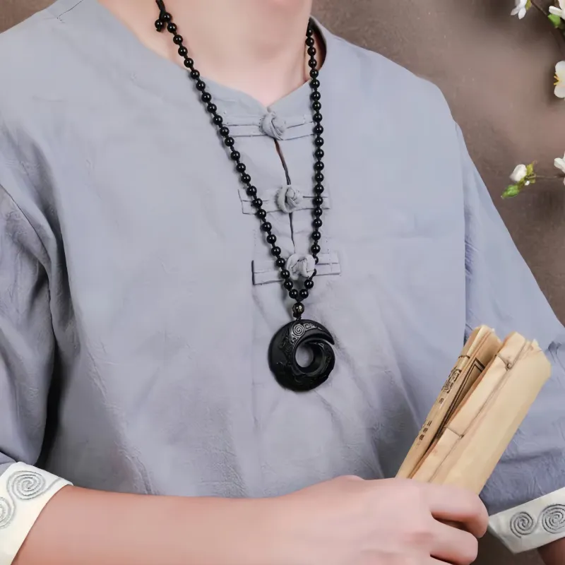 CUIYIN Obsidian Pendants Unisex-10