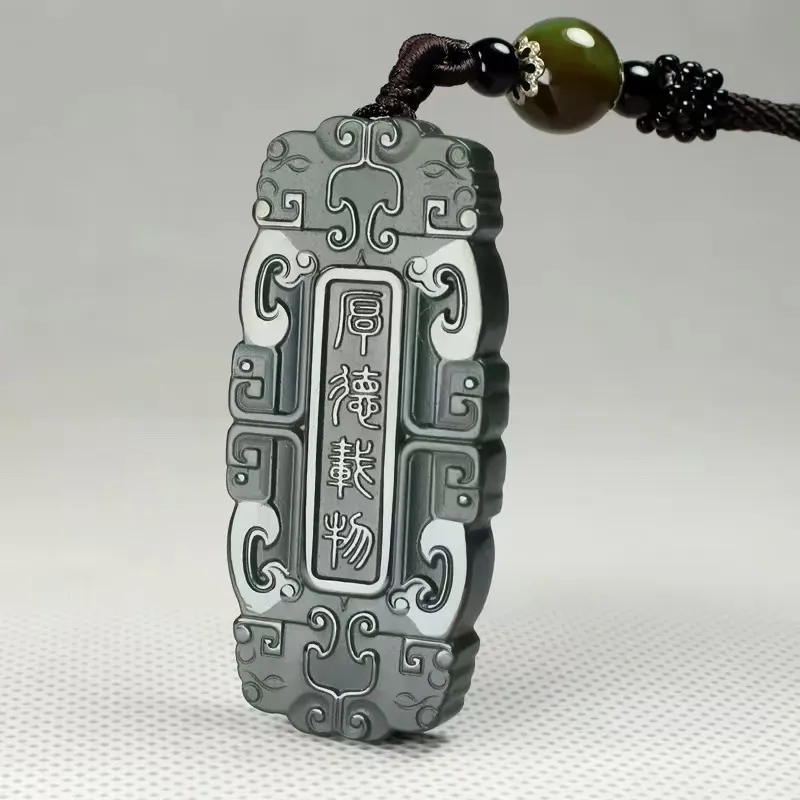 CUIYIN Jade Pendant With Jade Pendant Green Jade Unisex-4