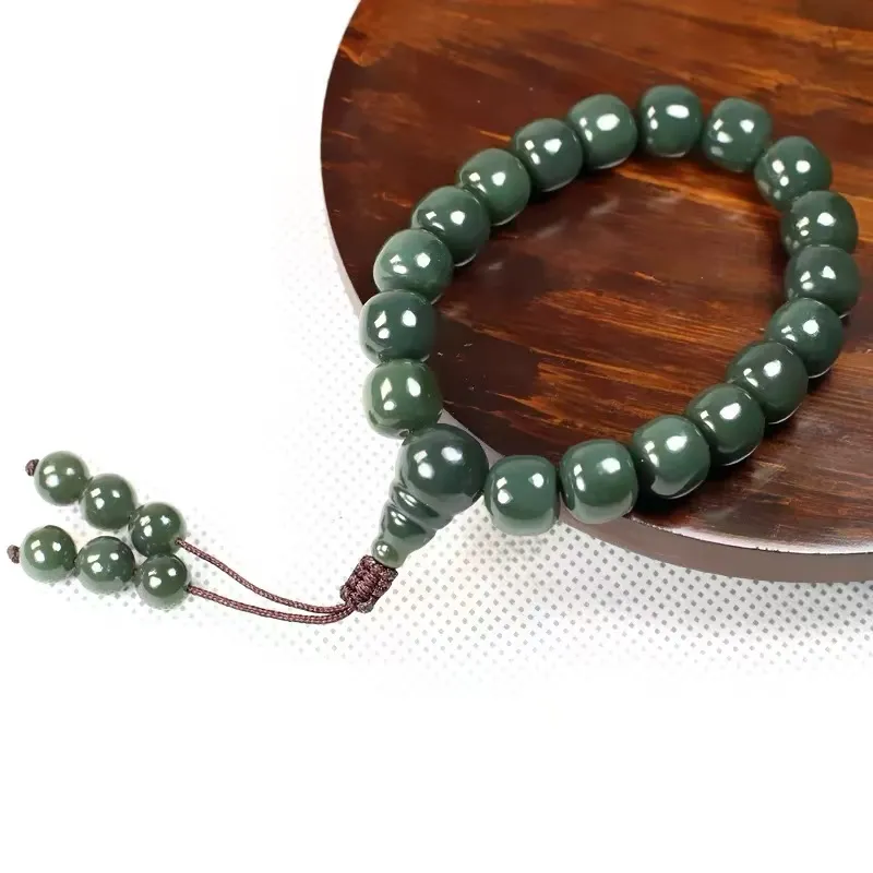 CUIYIN Bracelets Green Jade Unisex-2