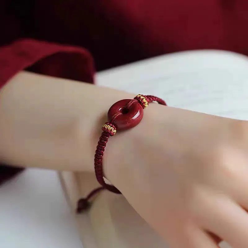CUIYIN Cinnabar Bracelets Unisex-15