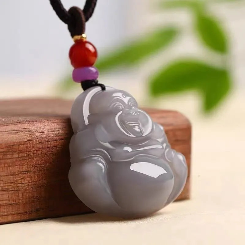 CUIYIN Hetian Jade Pendants Smoky Purple Unisex-2