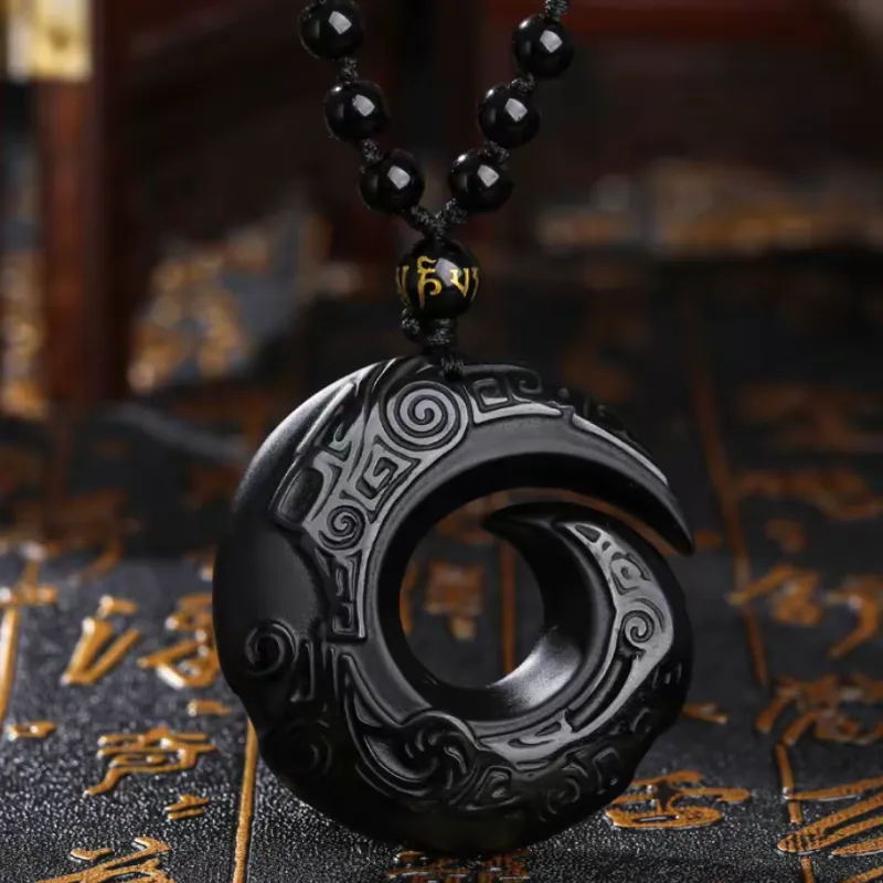 CUIYIN Obsidian Pendants Unisex-9